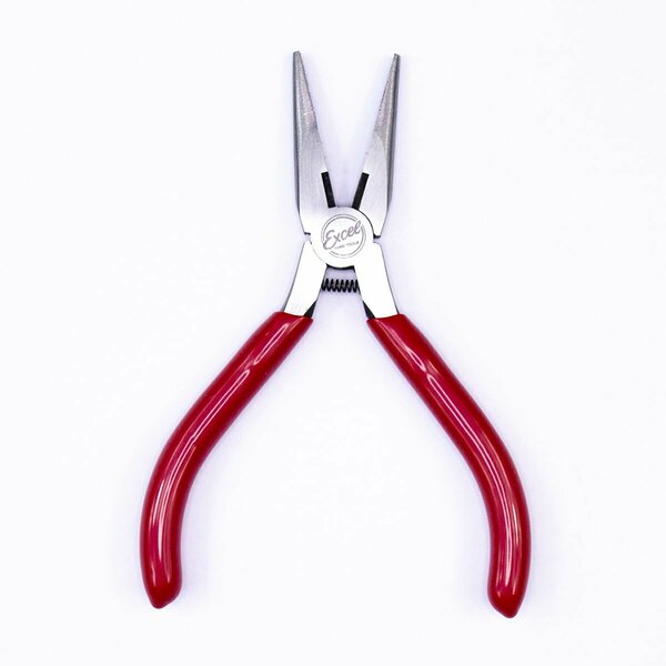 Excel Blades Needle Nose Pliers with Side Cutter, 5" Spring Loaded Pliers, 6pk 55580